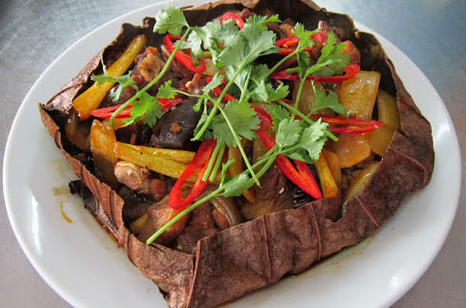 Ba Ba hấp lá sen