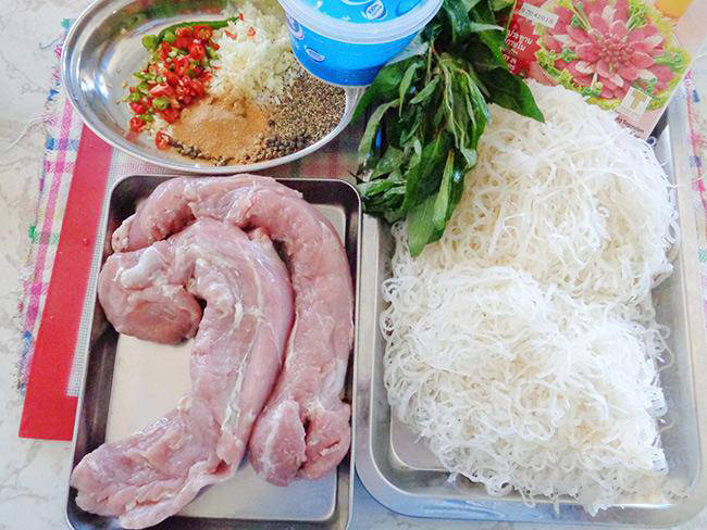 Nguyên liệu làm nem chua