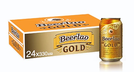Két bia Lào lon gold 330ml 2 Két bia Lào lon gold 330ml 2